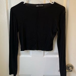 Cropped long sleeve Zara top